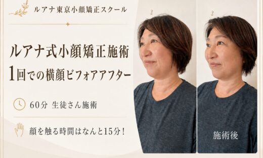 小顔矯正効果ビフォアアフター