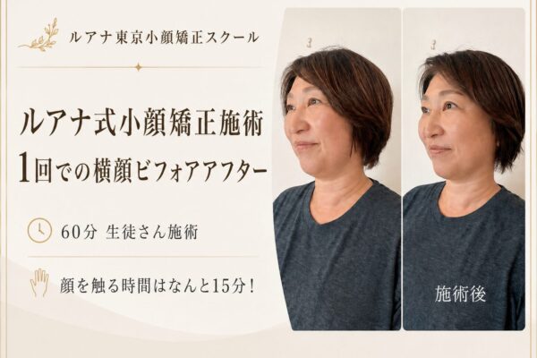 小顔矯正効果ビフォアアフター